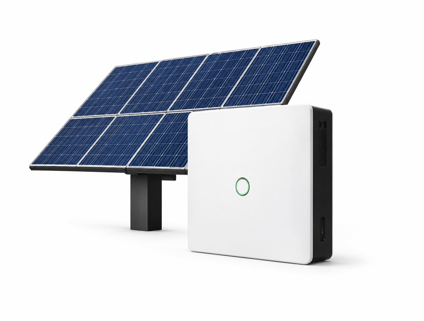 Batterij + zonnepanelen